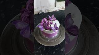 Purple Colour Tutorial Cake Decoration yummy 😋 trending viralshort shortsfeed ytshorts purple [upl. by Maurie]