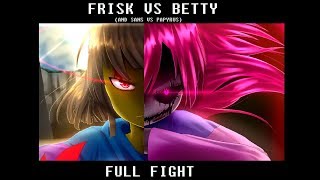 Frisk vs Bete Noire FULL FIGHT SCENE  Glitchtale S2 Ep4 Part 2 [upl. by Yrovi941]