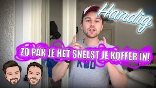 Je koffer slim inpakken doe je op DEZE manier ✈️  HANDIG [upl. by Aelam575]