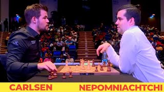 Magnus Carlsen 2847 vs Ian Nepomniachtchi 2789  World Rapid [upl. by Neala68]