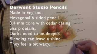 Derwent Studio Pencils Review [upl. by Siravrat]