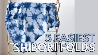 5 Shibori Folding Techniques [upl. by Urbai]