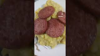 Plátano con salami frito [upl. by Us]