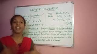 Gravimetric analysis Fifth semester inorganic chemistry Calicut university [upl. by Adnilak122]