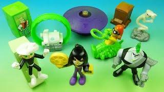 2005 DANNY PHANTOM set of 8 BURGER KING FIGURES FULL COLLECTION VIDEO REVIEW [upl. by Cimbura]