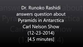 Dr Runoko Rashidi answers question about Pyramids in Antarctica [upl. by Araet250]