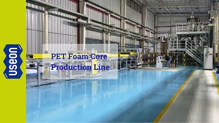 PET Foam Core Production Line  USEON [upl. by Vastah]