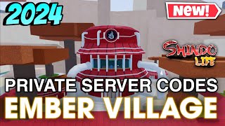 Ember village Private Server codes for Shindo Life  Private server codes shindo life shindolife [upl. by Anyak956]