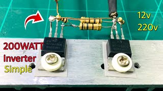 How to make simple Inverter Circuit using IRF3205 MosfetPowerful 200watt [upl. by Les]