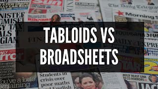 Tabloids versus Broadsheet Newspapers  BTEC Creative Media Unit 1 Media Representations Exam Theory [upl. by Ilohcin775]