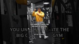 UNDERESTIMATING THE BIG GUY shorts short viral gym fitness [upl. by Nevada]