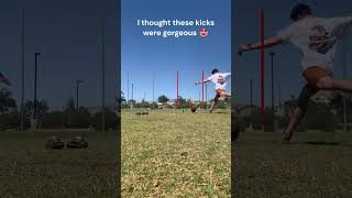 Day 45 of kicking field goals until I get drafted or something football shorts [upl. by Ramon]