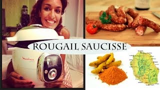 Recette Rougail saucisse facile avec le cookéo Moulinex [upl. by Ameer115]