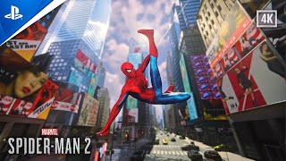 Marvels SpiderMan 2 PS5 Gameplay Accurate Day Time Graphics and NWH Final Swing Suit GAMEPLAY [upl. by Aihsas580]