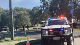 2 QRFS Units Leaving Chermside Emergency Services Expo [upl. by Gaynor]