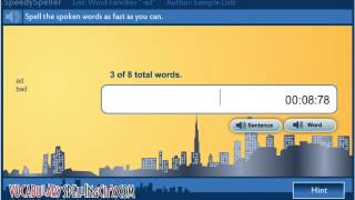 SpeedySpeller  VocabularySpellingCity Games [upl. by Atiran]