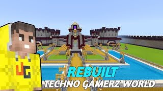 Rebuilt TechnoGamerzOfficial castle  Minecraft techno gamerz castle  Rebuilt castle 😱 [upl. by Acile]