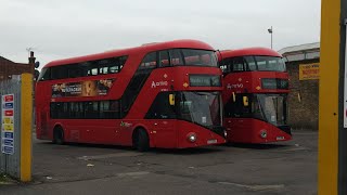 London Buses at Ponders End 8K 26102024 [upl. by Eillek]