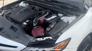 AEM Cold Air Intake for the Camry XSE V6  Tinted taillights JET SOUNDING CAMRY [upl. by Onairotciv]