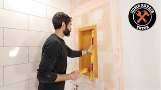 Shower Niche Installation Tips  shorts [upl. by Boyce]