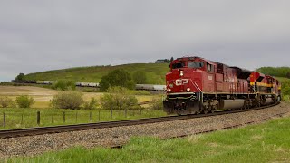 ACU Leader  K3LA CP 7008 Leads CPKC 418 North at De Winton AB CPKC Aldersyde Sub [upl. by Asillem]