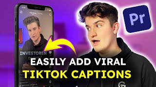 How To Add Viral TikTok Captions Premiere Pro [upl. by Sidwel145]