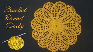 Quick and Easy Crochet doily Pattern  English Tutorial [upl. by Vinn]