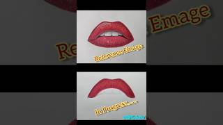 Draw realistic lips with color pencils art drawing shorts Part 2 [upl. by Lehteb919]