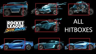 Ultimate Guide to HITBOXES in Rocket League Sideswipe preseason to season 2 car hitboxes [upl. by Sair]