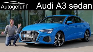 allnew Audi A3 sedan FULL REVIEW 2021 A3 Limousine TFSI vs TDI comparison  Autogefühl [upl. by Ees]