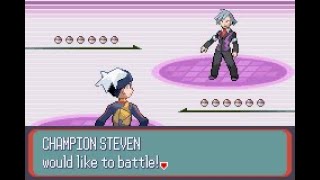 Pokemon Inclement Emerald  Vs Steven [upl. by Netsirhk]