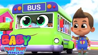 Roues sur le bus  Musique pour enfants  Éducation  Baby Toot Toot Française  Comptines bébé [upl. by Uuge702]