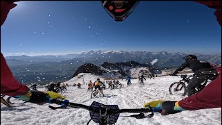 Megavalanche 2023  Winner of Speedcontest  Full run from Startline D [upl. by Forlini]