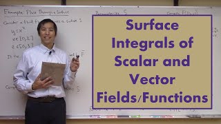 Surface Integrals of Scalar and Vector FieldsFunctions [upl. by Coppins]