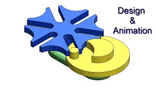 ⚡ SOLIDWORKS TUTORIAL 28  Design of Geneva wheel Mechanism with MOTION ANALYSIS in solidworks [upl. by Duomham]