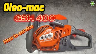 Oleo mac gsh 400 after 1 year  How to service chainsaw chainsaw [upl. by Ary815]