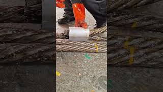 Fixing process of the wire rope buckle [upl. by Lole]