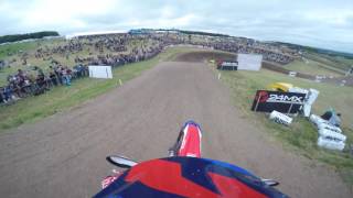 GoPro Evgeny Bobryshev FIM MXGP 2016 RD11 Matterley Basin United Kingdom Moto 1 [upl. by Linetta]