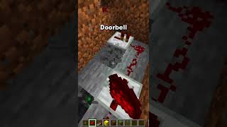 Minecraft Realistic Doorbell shorts [upl. by Nnylrac]