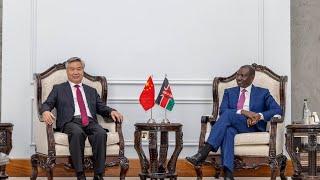 ANOTHER CHINA LOAN PRESIDENT RUTO RECEIVES IMPORTANT CHINESE GOVERNMENT OFFICIAL IIN STATE HOSUE [upl. by Sekoorb]