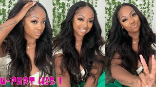 Easy and detailed UPart Wig Install with leave out ft Unice hair [upl. by Idnarb]