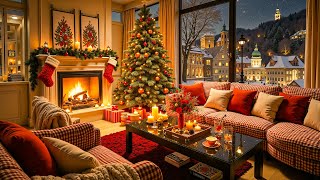 Christmas Jazz Instrumental Music for Relax Stress Relief 🎄 Cozy Christmas Coffee Shop Ambience [upl. by Cyndi]