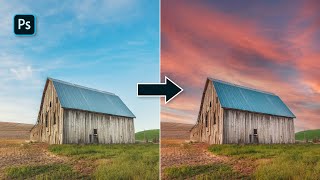 Cambiar el CIELO en PHOTOSHOP con un solo CLICK – TUTORIAL [upl. by Saw]