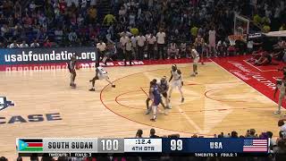 LeBron James Leads Team USA to Victory with Epic Game Winning Shot USAvsSouthSudan [upl. by Harehs819]