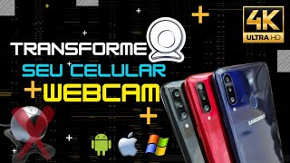 USE SEU CELULAR COMO WEBCAM no PC [upl. by Borreri]