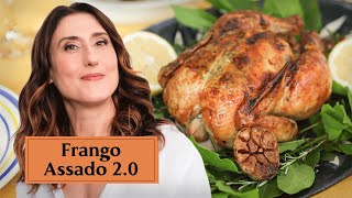 Frango assado com pele crocante e carne suculenta Vem ver [upl. by Yam]