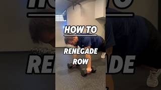 How to Renegade Row motivation mobility power chest funny legs personaltrainer shoulder [upl. by Ettelimay787]