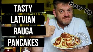 Tasty Latvian Rauga Pankukas  Yeast Pancakes Recipe  How to [upl. by Egwin451]