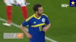 Miralem Pjanic  fantastic goal VS Switzerland [upl. by Anitsrihc]