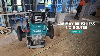 40V Max Brushless 12quot Router RP001G [upl. by Enamrahs612]